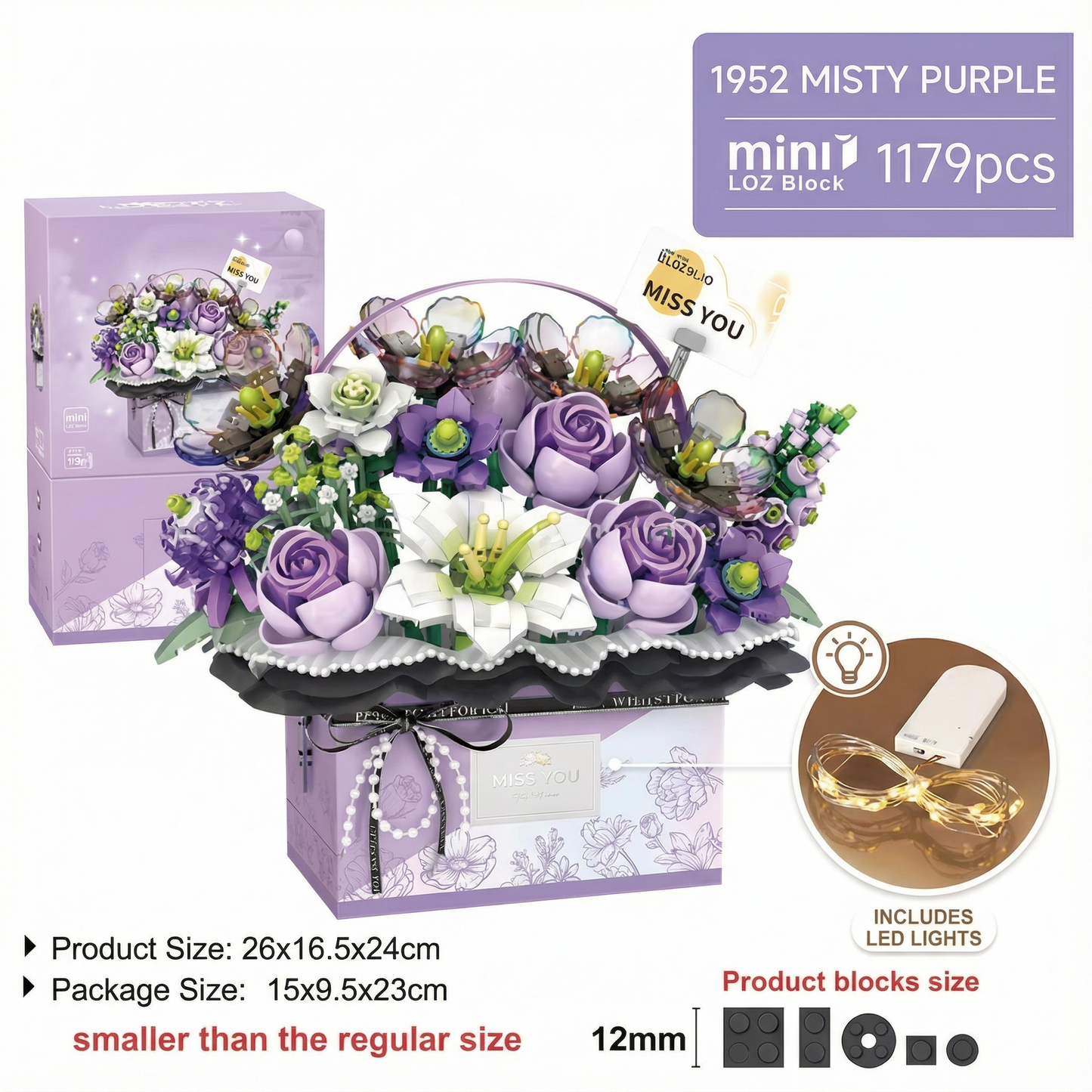 Forever Blooms Rose Building Set