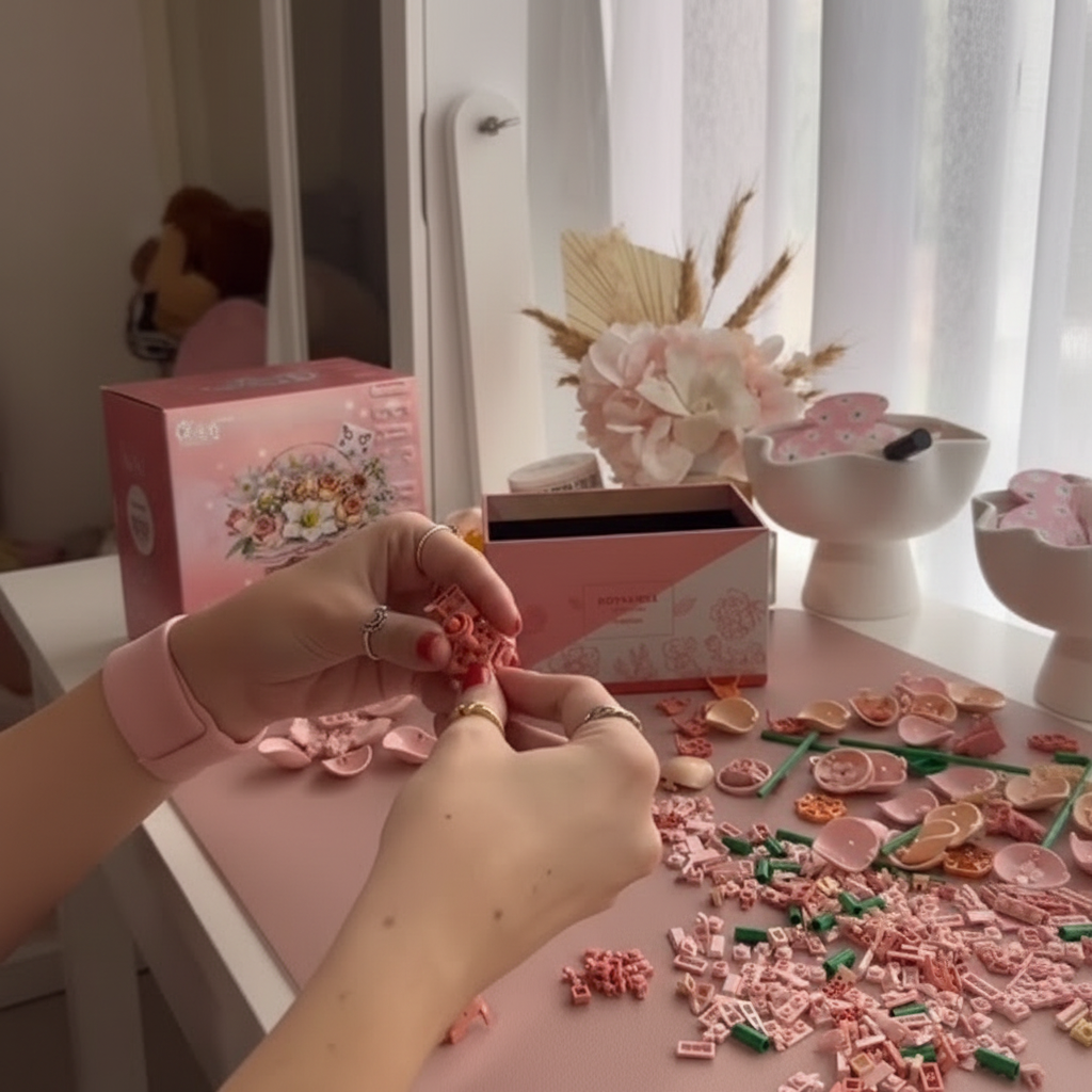 Forever Blooms Rose Building Set