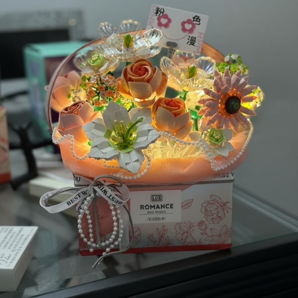 Forever Blooms Rose Building Set